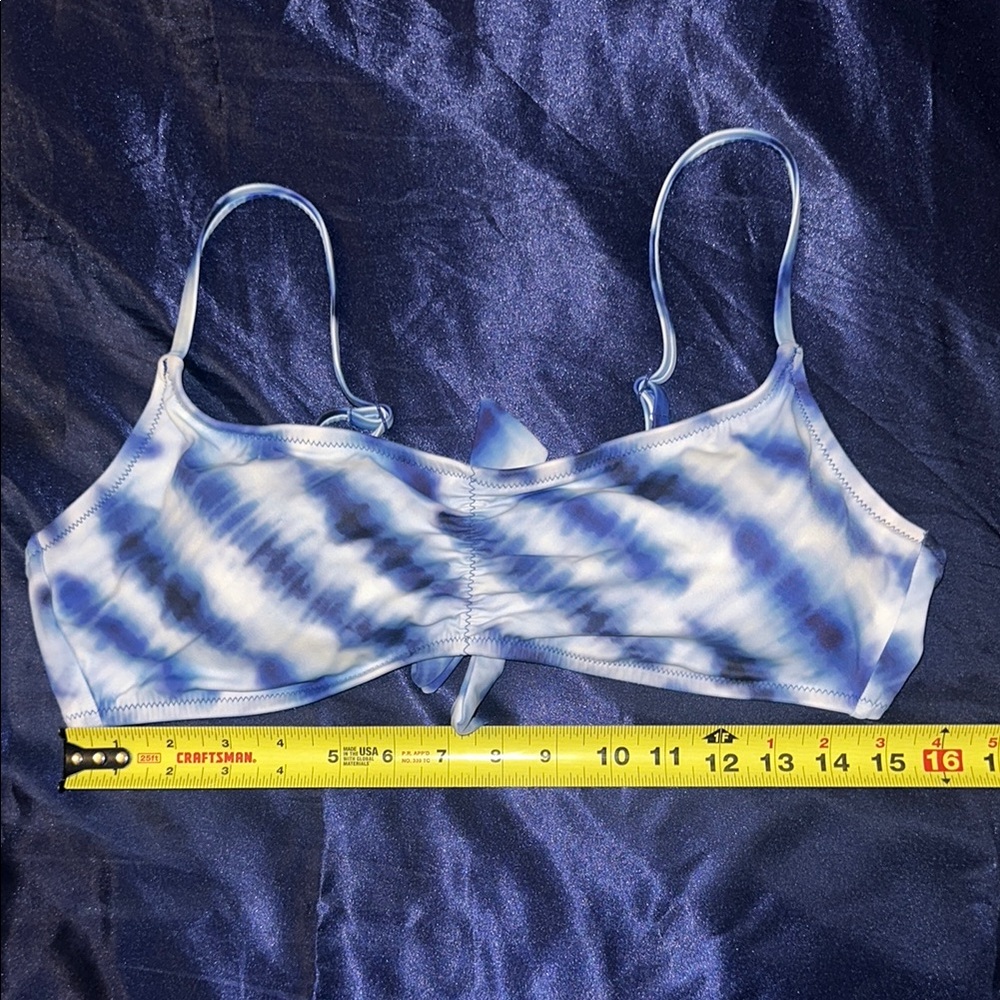 Blue Tie-Dye Women's Bikini top L